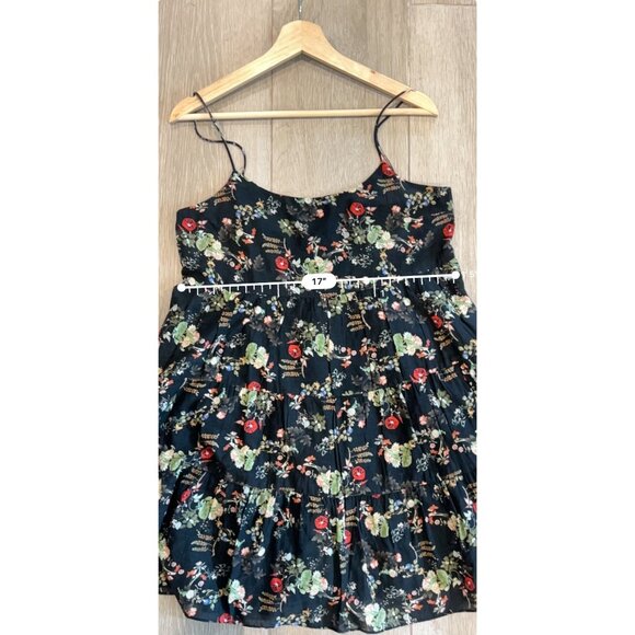 Alice + Olivia Collen Floral black Mini dress size 8 - Picture 10 of 12